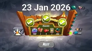 Angry birds 2 daily challenge today (4-5-6)( Jan 23, 2026 )