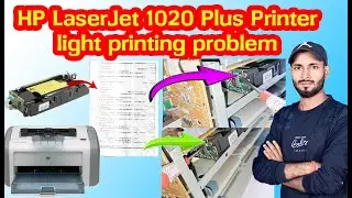 HP LaserJet 1020 Plus light printing problem ⚡ Light Printing Problem in HP 1020 Printer 🔥