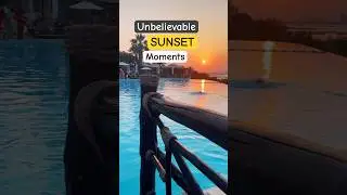 Breathtaking sunset view #sunset #pool #sea #views #peaceful #travel #shorts #nature #mindfulness