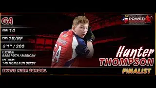 Top Georgia Prospect (2024) Hunter Thompson ~ 5th National POWER SHOWCASE - Globe Life Field, 2020.
