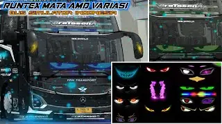 RUNTEX MATA AMD NEW VARIAN || BUS SIMULATOR INDONESIA || VARIAN RUNTEX MATA AMD BUSSID TERBARU