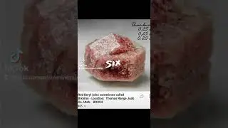 Red Beryl is one of the rarest in the world! Come collect with us thegemtours.com
