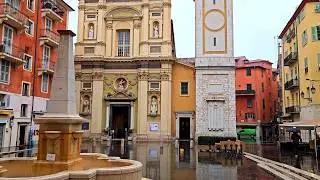 [4K] NICE 🌍 Oh, how exciting these rainy walks are in beautiful Nice. ⚜️ FRENCH RIVIERA 🇫🇷 2026 ☔🐩🥐🍇
