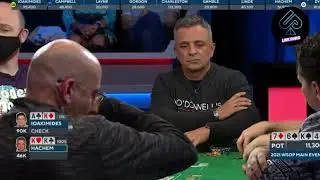 Joe Hachem holds Pocket Kings in the 2021 WSOP Main Event!