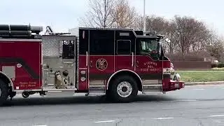 Vienna Volunteer Fire department engine 402 returning 