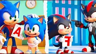 Brewing Cute Baby Factory, But They're Four Elemental - Sonic The Hedgehog 3 Animation