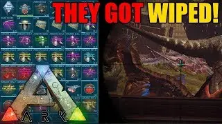OUR FIRST OFFICIAL TRIBE RAID! (THEY GOT WIPED) - Tribe Official PVP - Ark Survival Evolved