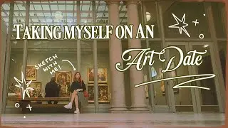 how i draw in public // drawing room & art institute sketch vlog ･ﾟ✧