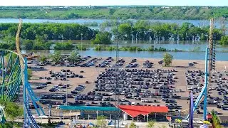 Steel Venom Drone Footage 4K 60fps Valleyfair Shakopee, MN