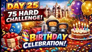 BIRTHDAY PER BHI WORKOUT WITH ISKCON BLESSINGS 🙏🧿 DAY 25/75 HARD CHALLENGE 🧿