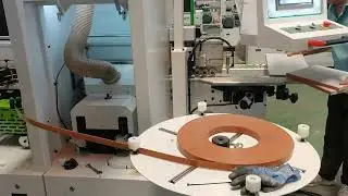 edge banding machine with premilling and corner rounding