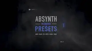 NI ABSYNTH - Absynth Vol.3 Preset Pack | 100  Cinematic Presets by Drysdale
