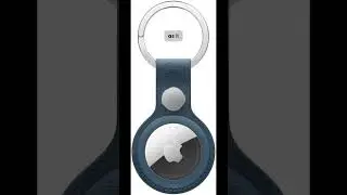 Apple AirTag FineWoven Key Ring - Pacific Blue, Holder Only
