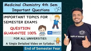 Medicinal chemistry 4th sem || medicinal chemistry pharmacy 4th sem important questions