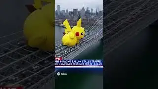 Massive Pikachu Causes Traffic Chaos!