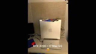 RTX Nvidia 3090 and I7 in Mac G5 | Modded Mac Pro. Apple AI Crypto Mining | crypto BTC and ML