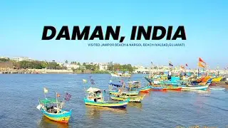 Glimpse I Nargol Beach & Jampore Beach I Valsad, Gujarat & Daman, India I 4K Video