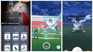 Remote raid kyurem duo with 6 different Pok&eacute;mon