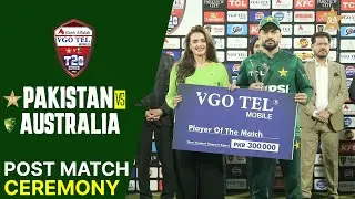 Post Match Ceremony | Pakistan vs Australia | Match 03 | T20I Series 2026 | PCB | MJ1K