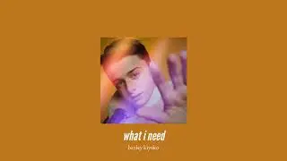 ( slowed down ) what i need
