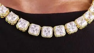 8mm Princess Cut Tennis Chain | Tennis Chains | King Ice