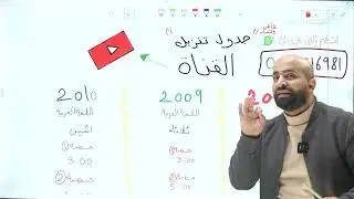 جدول تنزيل الحصص