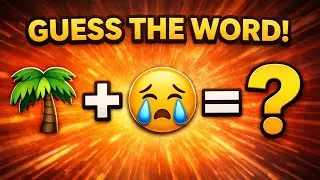Guess the Word from Emojis | Emoji Puzzle Challenge | Test Your Brain!
