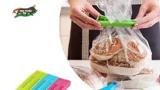VR 18 Pcs - 3 Different Size Plastic Food Snack Bag Pouch Clip Sealer Large, Medium, Small Plastic