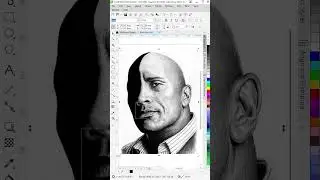 Rock CorelDraw Free Hand tool Tracing 