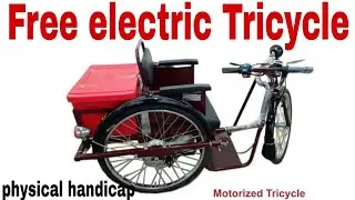 Electric tricycle for divyang/Free Motorized tricycle for physical handicap/tricycle conversion kit