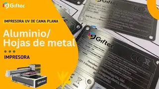 La impresora UV imprime directamente placas de identificaci&oacute;n de aluminio/hierro con cmyk