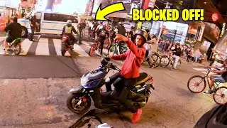 COPS BLOCK OFF TIME SQUARE DURING RIDE OUT!