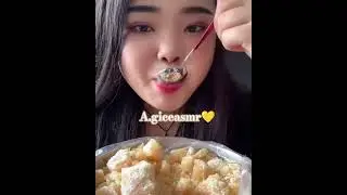Crunchy Hard Yellow Ice Eating|Crunchy Crushed Ice Eating Asmr|#hardice #cruncyice #mukbang #asmr