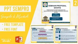 PowerPoint Sidang Skripsi #3 | Template PPT Sempro yang Menarik || FREE TEMPLATE || POWER POINT