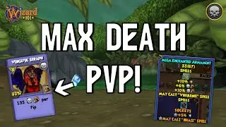 WIZARD101 MAX DEATH PVP (130): NEW Vengeful Seraph PET!!