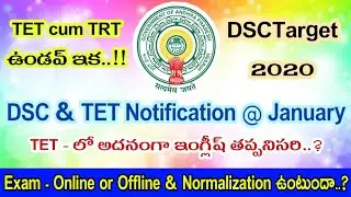 DSC- TET Notification - 2020 || Full Details