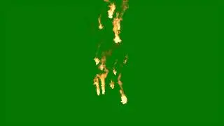 Free Green Screen Fire Falling