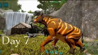 Finally I tame chalicothirium |Ark ultimate mobile Day 7 (hindi/Urdu)How to tame chalicothirium