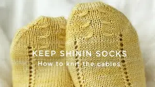 How to knit the Keep shinin cables - C1/3F C1/3B - CrochetObjet knitting