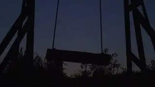 Empty Swing In The Twilight - 4K Horror Stock Footage