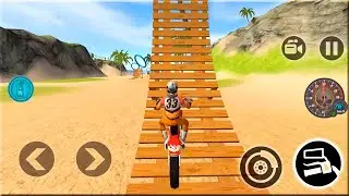 Motocross Beach Bike Stunt Racing Game - Motor Racer Games - Gameplay Android