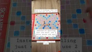 Spell as many words as you can in Scrabble to 2x your points