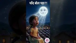 चाँद बोल पड़ा?! 😳 | Talking Moon Story | Part 1 #shorts #hindistories