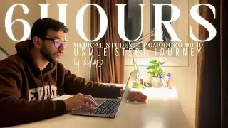 6-Hour LIVE Study With Me 👨🏻‍⚕️ | Cozy Campfire Ambience | 90-10 Pomodoro Timer | USMLE STEP 1