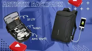 Artistix Alpine Anti Theft Laptop Backpack | Best Budget Laptop & Travel Backpack |