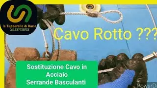 Sostituzione cavo acciaio serranda basculante ... ROTTO  SPEZZATO , ecco come fare