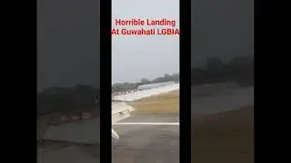 Crash Landing At Guwahati LGBI Airport from Agartala