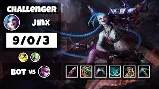 Jinx vs Vayne OCE Challenger BOT (9/0/3) - v11.13