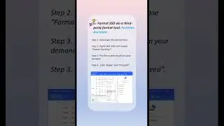 How to solve SSD will not format issue