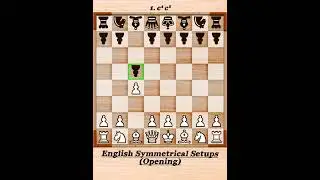 English Symmetrical Setups Opening :- Balanced Position, Deep Strategy #shorts #chess